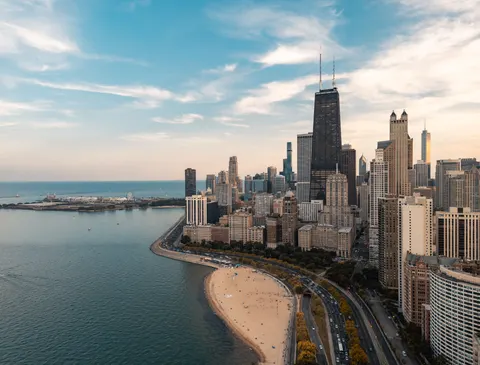 والپیپر خط آسمان شیکاگو با کیفیت 4K · city · 3840×2922