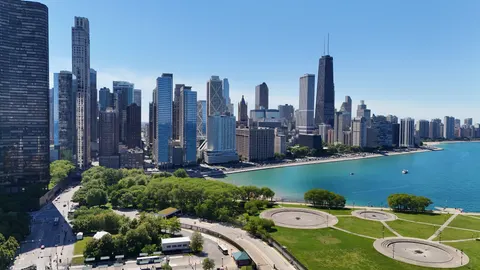 Fondo de pantalla Skyline de Chicago 4K · city · 3840×2160