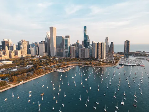 خلفية أفق شيكاغو بدقة 4K · city · 3840×2880
