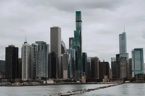 Skyline van Chicago 4K-achtergrond · city · 3840×2560