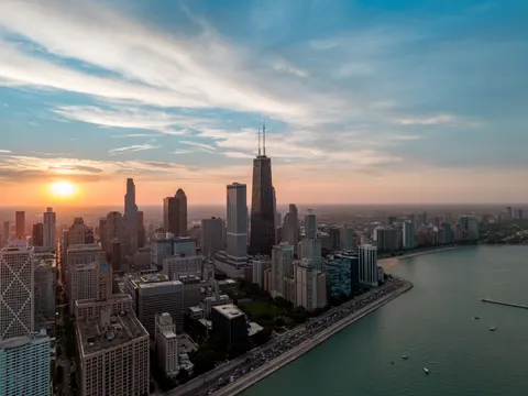 Fondo de pantalla Skyline de Chicago 4K · city · 3840×2880