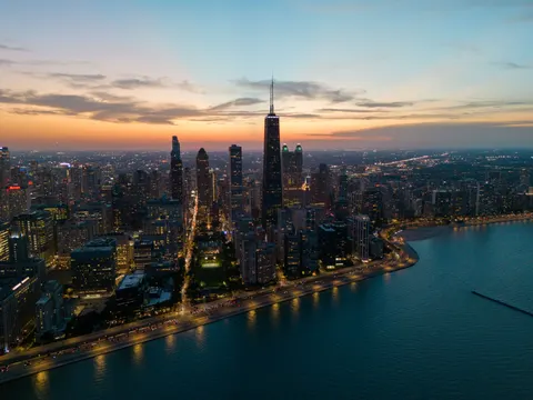 Fondo de pantalla Skyline de Chicago 4K · city · 3840×2880