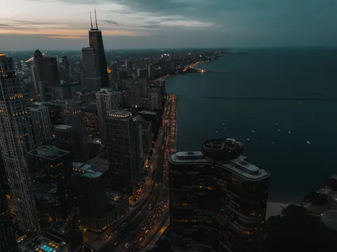 Papel de parede Skyline de Chicago 4K · city · 3840×2880